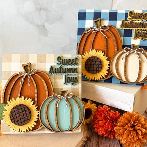 Mini Fall Tabletop Sign, Fall Pumpkin Sign, Mini Fall Pumpkin Sign, Mini Tabletop Decor, Fall Tabletop Decor, Handmade Fall Signs