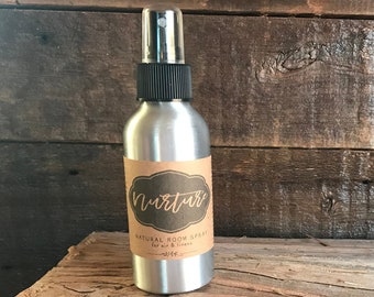 NURTURE Natural Room Spray - Cedarwood Room Spray - Aromatherapy Spray - Natural Linen Spray - Fresh Room Spray - Pillow Spray