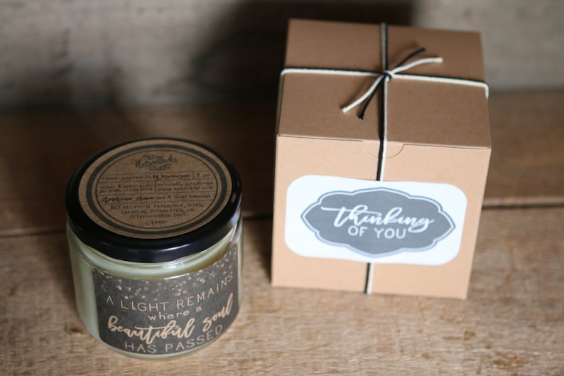 Sympathy Gift - Sympathy Gift Box - Loss of Mother Sympathy Gift - Memorial Candle - Condolence Gift - In Loving Memory - Sorry for Loss image 3