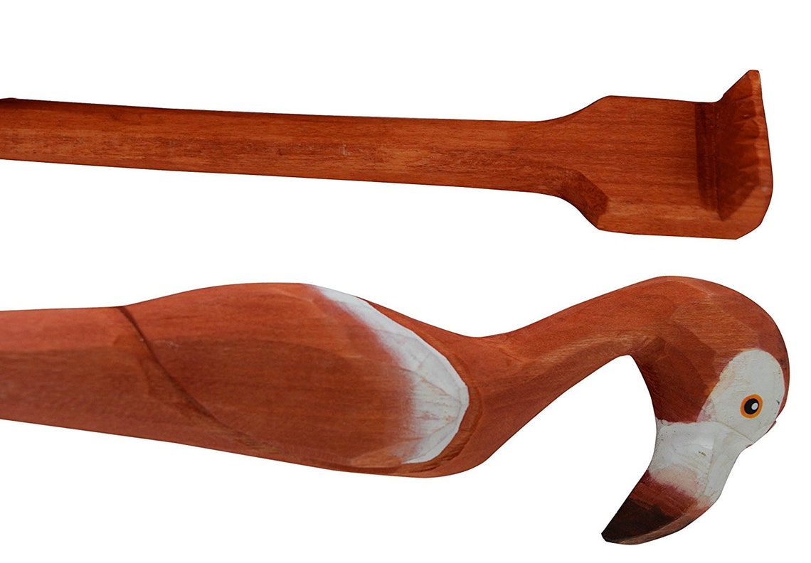 Wooden Back Scratcher Hand Crafted Flamingo for Men Women Etsy UK
