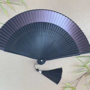 Brown Fabric Border Handheld Folding Hand Fan with a Pouch and a Box Women Girls Durable Quality Folding Fabric Hand Fan HQ Range