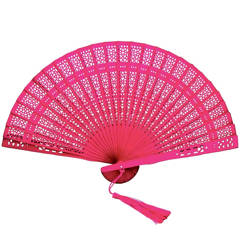 Wooden Hand Fans Etsy