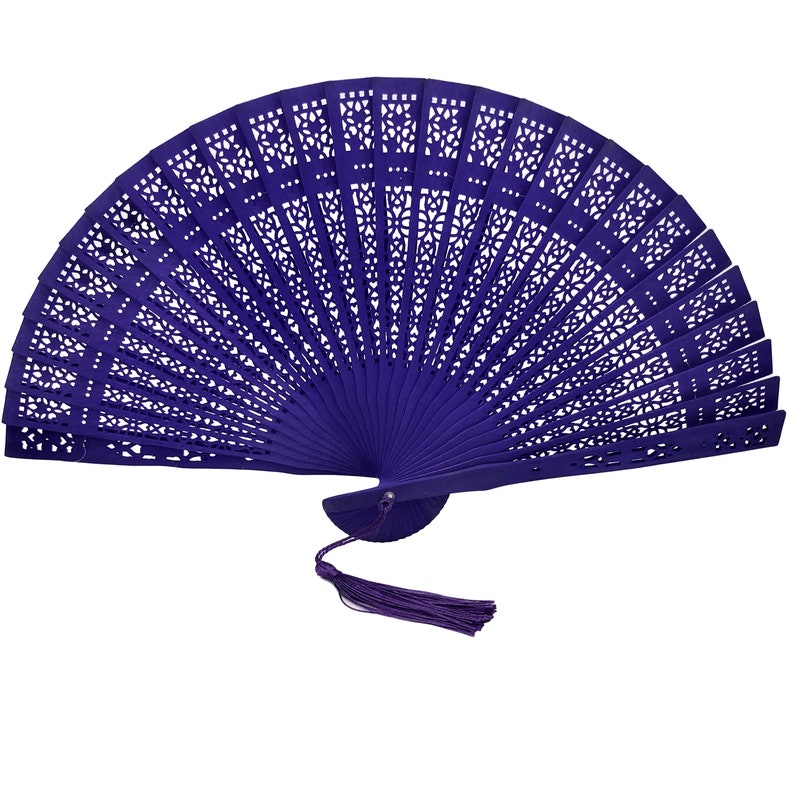 Wooden Hand Fans Etsy