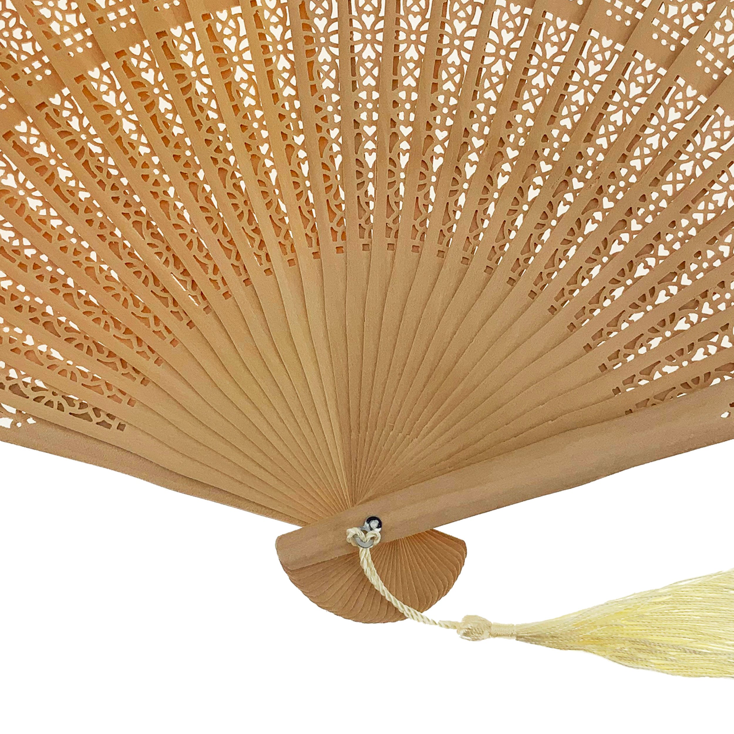 Personalised Wooden Hand Fans Wooden Style Fan With a Tassel Etsy