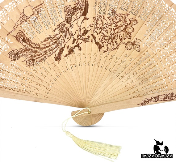 Wooden folding hand fans discount