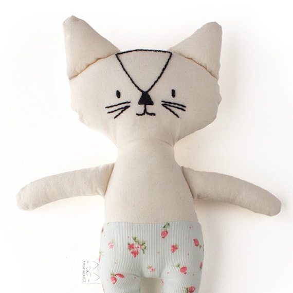 Items similar to Stuffed cat toy, baby toys, Waldorf toys for babies