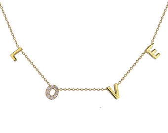 love necklace etsy