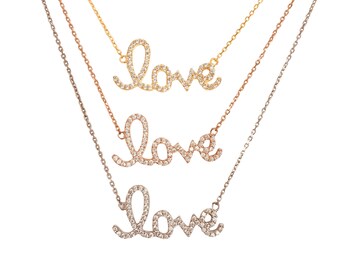 love necklace etsy