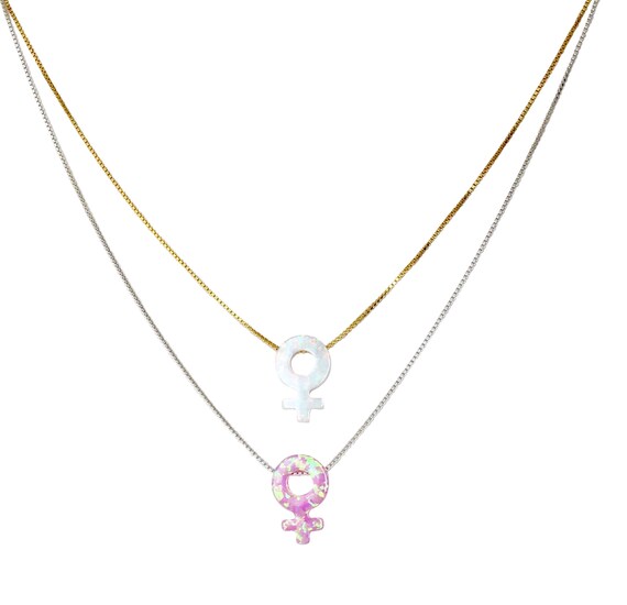 Female Symbol Necklace Venus Necklace 