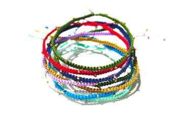 The 'Vita' macramé bracelets