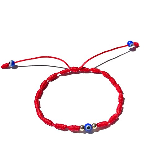 Red Braceletred String Braceletred String Evil Eye Bracelet Etsy
