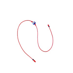 Red String Evil Eye Bracelet: Handmade Protection Anklet