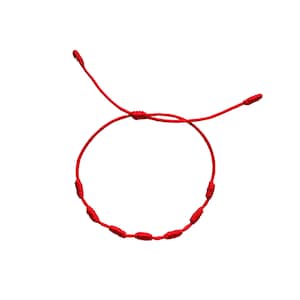 7 Knot Red String Protection Bracelet for Good Luck, Gift for Her & Men, Waterproof Adjustable