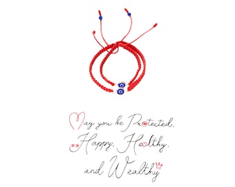 Hand-braided Men's Women's Evil Eye Red String Protection Bracelets, Popular Baby Girl Cupules Kids Anklet Pulsera Roja Ojo Turco Mal Ojo