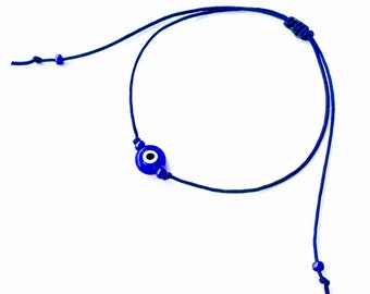 Blue Evil Eye Bracelet String Protection Kids Adults Adjustable Mati Minimalist Waterproof Lucky Amulet Ojo Turco Free shipping