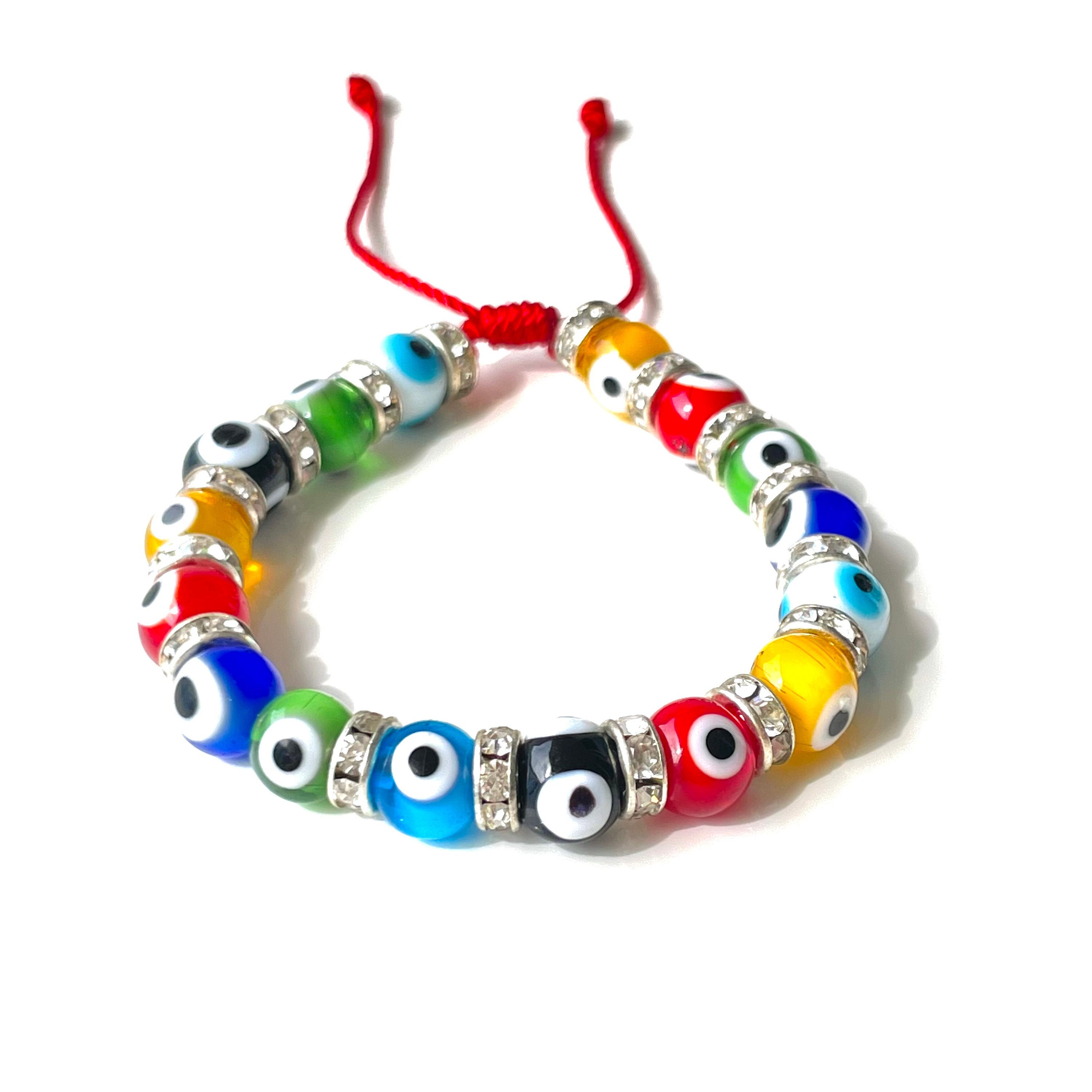 Multicolor Evil Eye Bracelet Etsy Ireland
