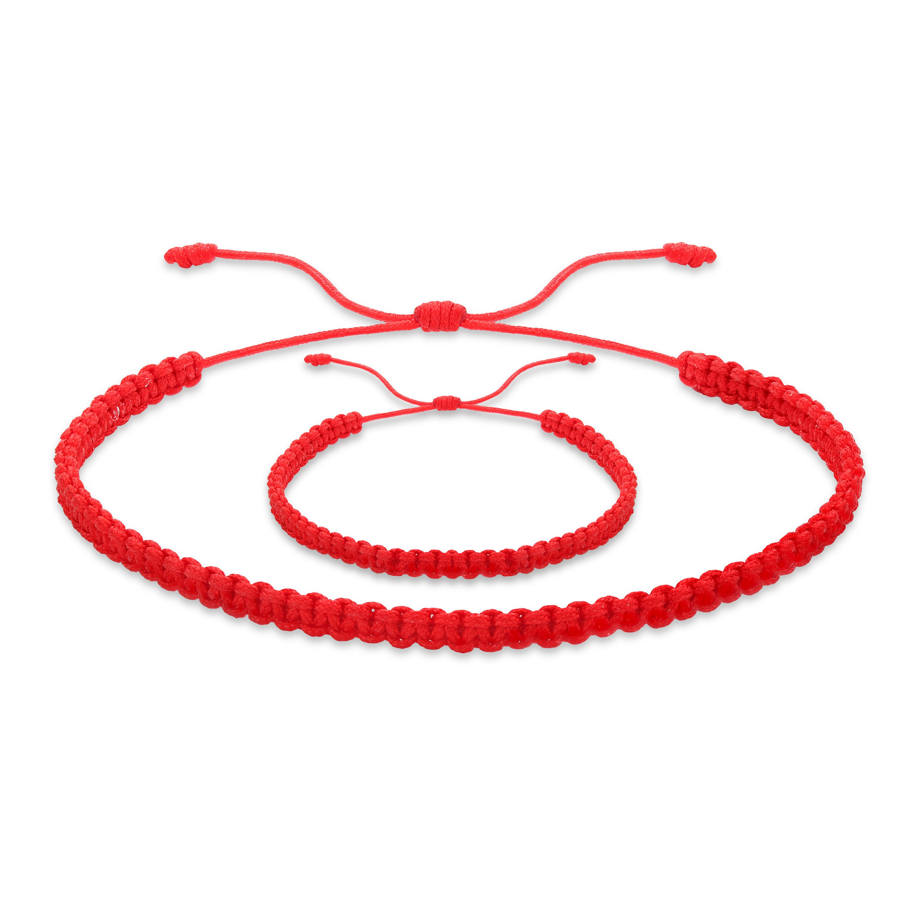 Linashi 6pcs Lucky Bracelets Red Bracelet Red Cord Bracelet Red Knot Bracelet for Protection Good Luck for Friendship, Women's, Size: One Size