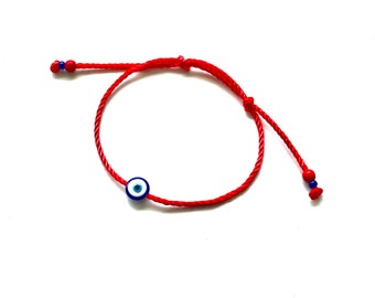 Mother Daughter Bracelet, Mommy and Me,  Parent Child Matching Red String Evil Eye Family Bracelets Waterproof, Handmade Gift