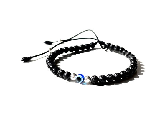 Black& White Evil Eye Protection Beads Bracelet for New Born