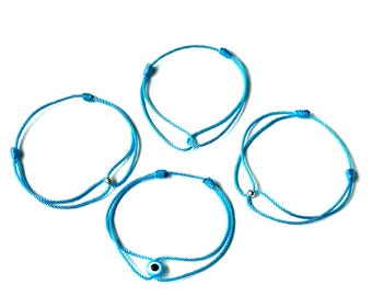 Tranquil Infinity Turquois Cord Bracelet Simple Adjustable Waterproof