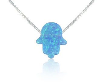 SALE!! Lowest Price anywhere online!! Hamsa Hand Necklace in 10 Chain Lengths and 2 Cute Chain Styles