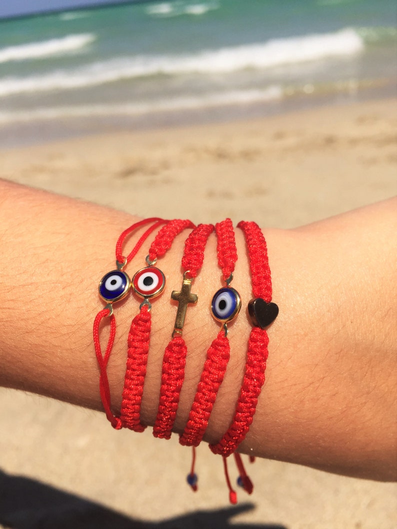 Red String Bracelets Friendship Bracelets Protection Red Etsy