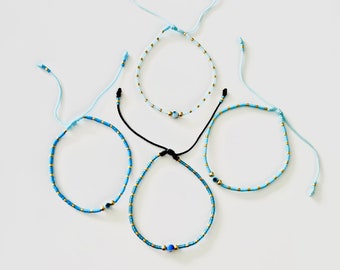 Evil Eye Bracelet with Miyuki Seed Beads Handmade by Lucky Charms USA enjoy Free Shipping
