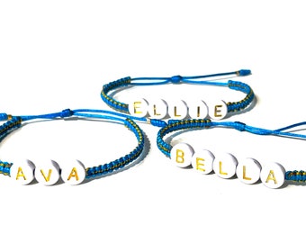 Custom-name bracelets