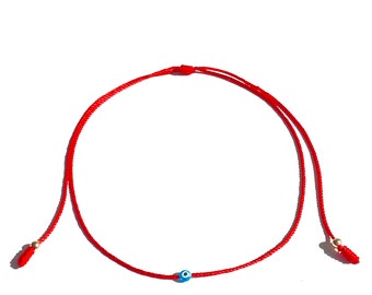 Evil eye red string choker anklet bracelet