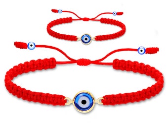 Evil eye bracelet red protection Authentic handmade woman men kid baby Pulsera roja mal de ojo protección bebe mujer hombre