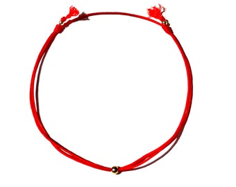 Handmade Red Anklet for Women