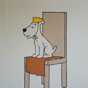 Tintin Snowy Painting, Tintin Drawing, Snowy Drawing, Original Acrylic Painting, The Adventures Of Tintin, Gift Ideas, Gift For Him