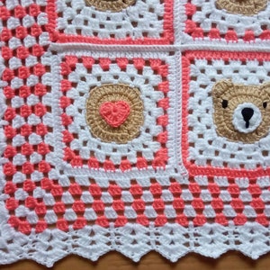 Couverture Bebe Ours En Peluche Couverture Tricotee Mignon Etsy