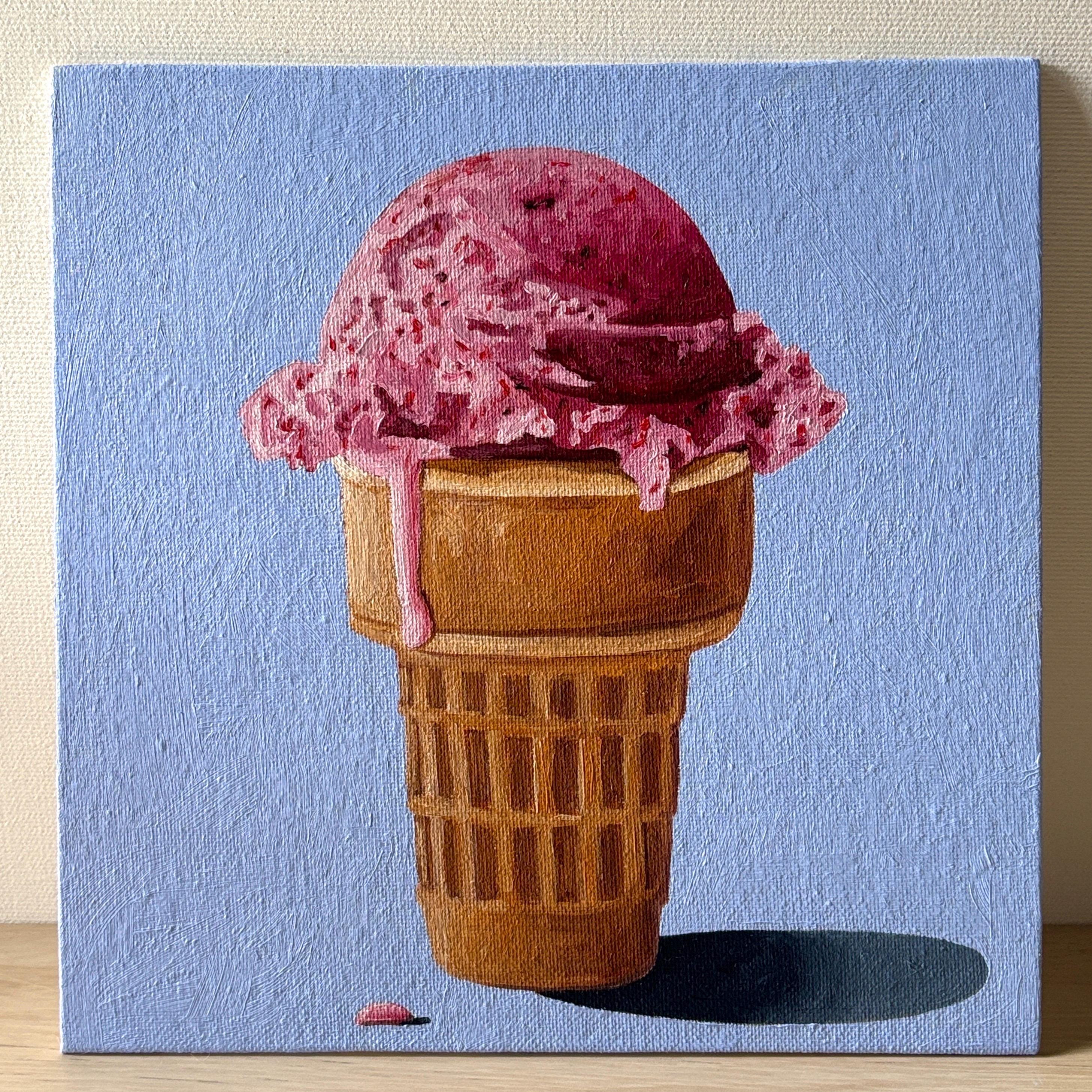 アイスとコーヒーの静物画 F4 油彩画 oil painting art il_fullxfull.6710349831_8thz.jpg