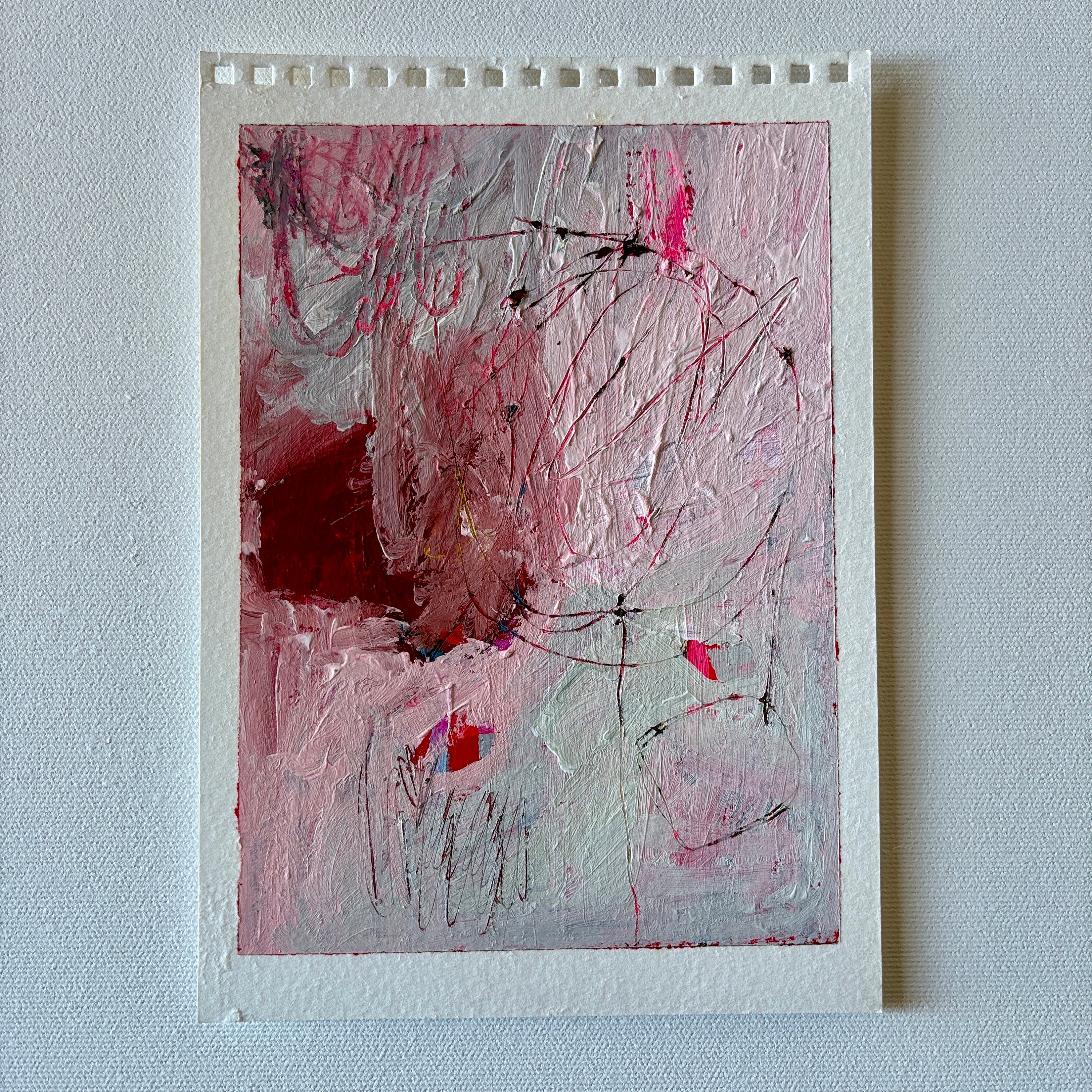 Abstract Painting, Mini Abstract, Tiny Original Abstract Painting, 5x7 ...