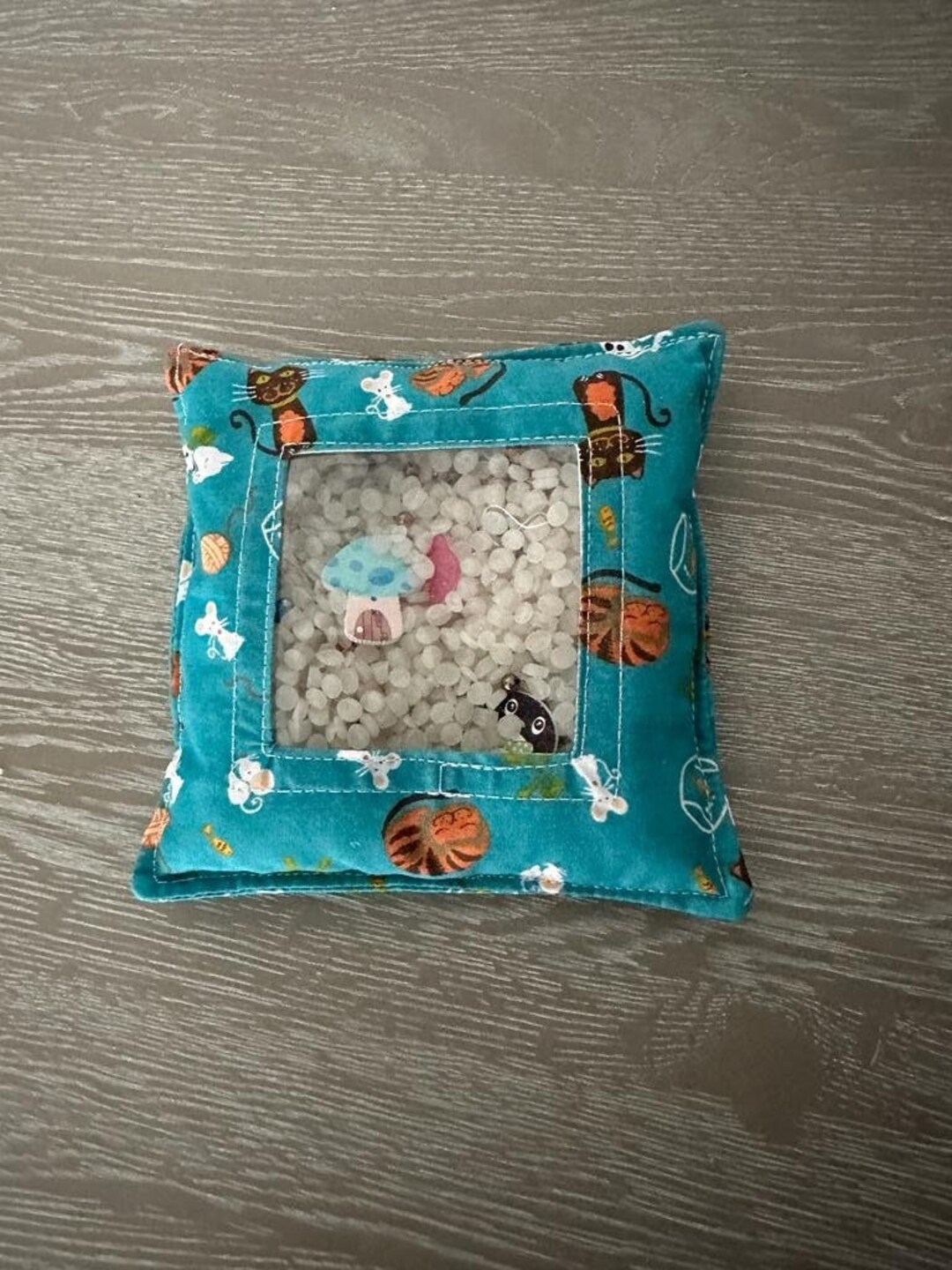 Look and Find Sensory Window Bean Bag Toy teal Cats Etsy