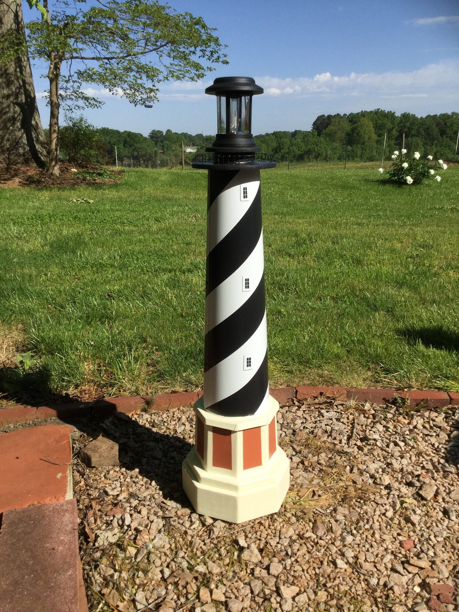 Cape Hatteras Lighthouse Solar Decorative Lawn and Garden Etsy