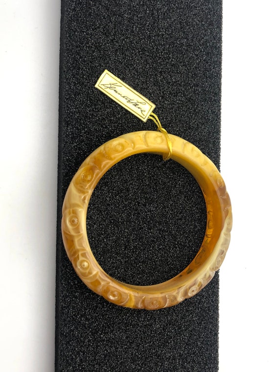 Kenneth Lane hang tag signed faux marbled Bracele… - image 5