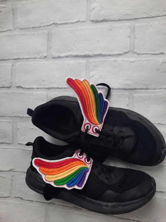 Rainbow Shoe Wings Pride Wings for Shoes Laces or Velcro Cosplay for Boots Roller Skates Rainbow Wings Children s Play Dress Up. Etsy UK