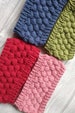 Bubble Stitch Earwarmer Headbands, 100% merino wool, gift for yoga or sports person, messy hair fashion statement, fall and winter wear. 