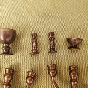 Dollhouse Miniature Brass Candelabra - 3 Arm Non-Working 1:12 Scale