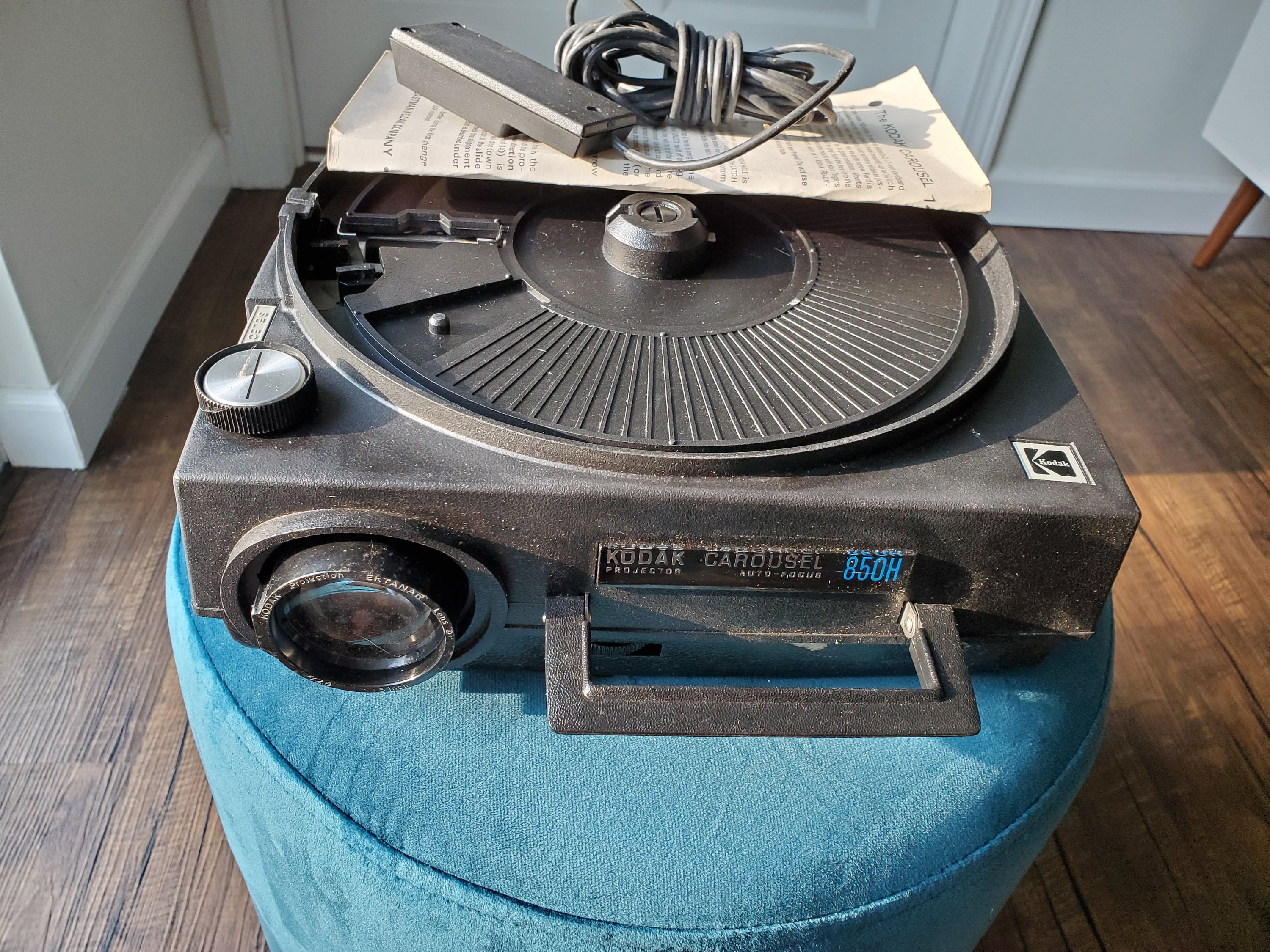Kodak Carousel 850H Slide Projector with Remote Bulb and Etsy