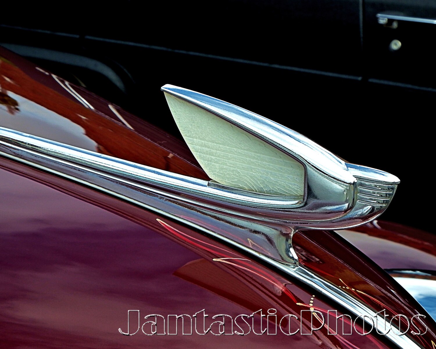 Chevrolet 1939 Photograph Art Deco Chrome Hood Ornament Chevy 