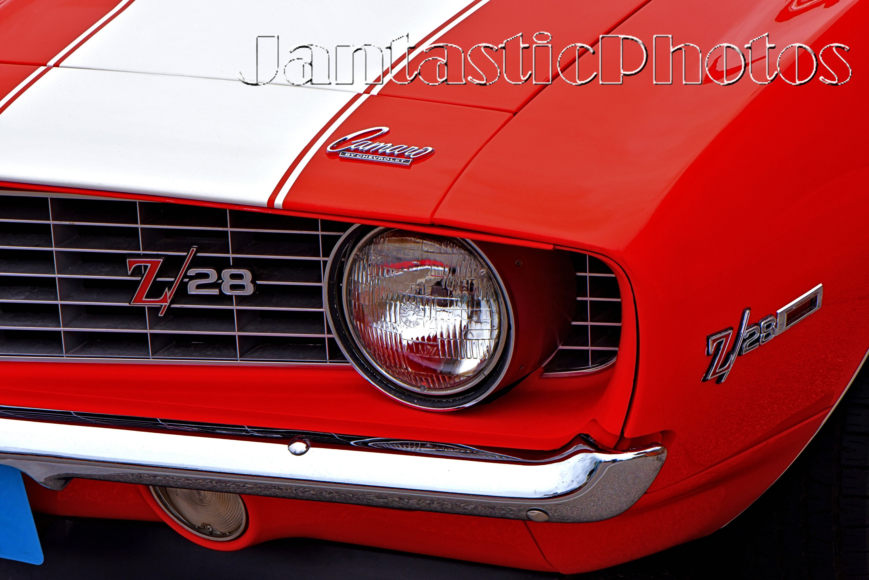 Rojo Camaro Z / 28 fotografía 1969 Chevrolet parrilla emblema - Etsy México