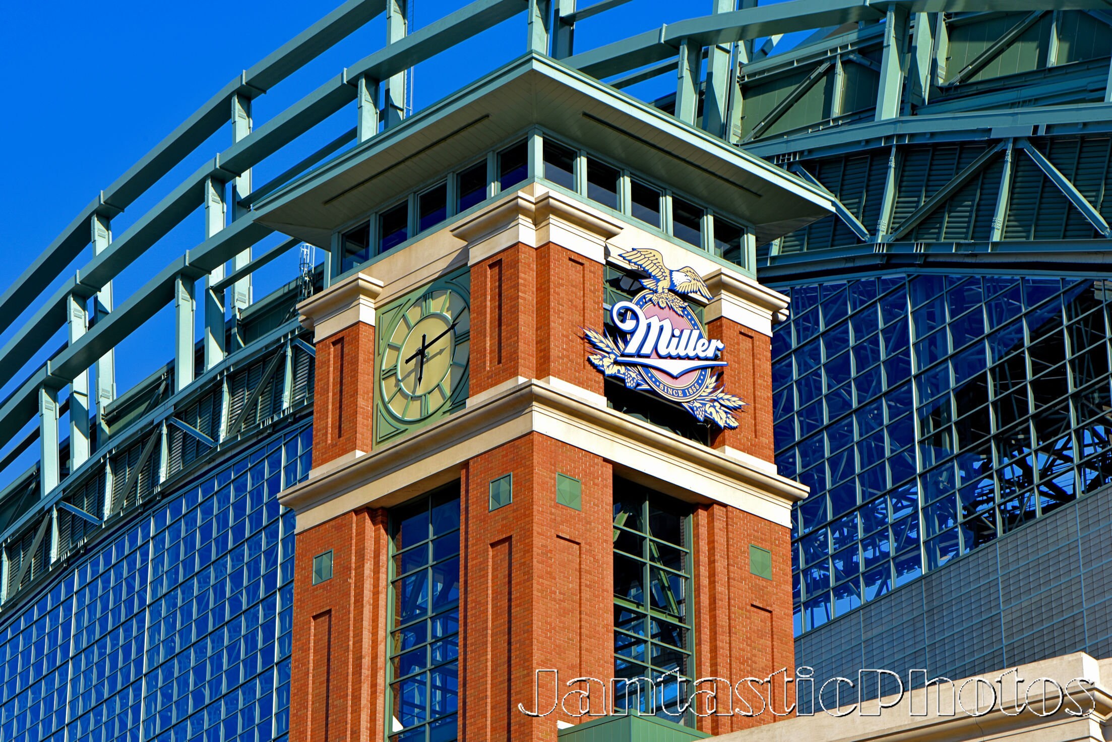 Miller Park Clock Tower fotografía Milwaukee Brewers estadio Etsy