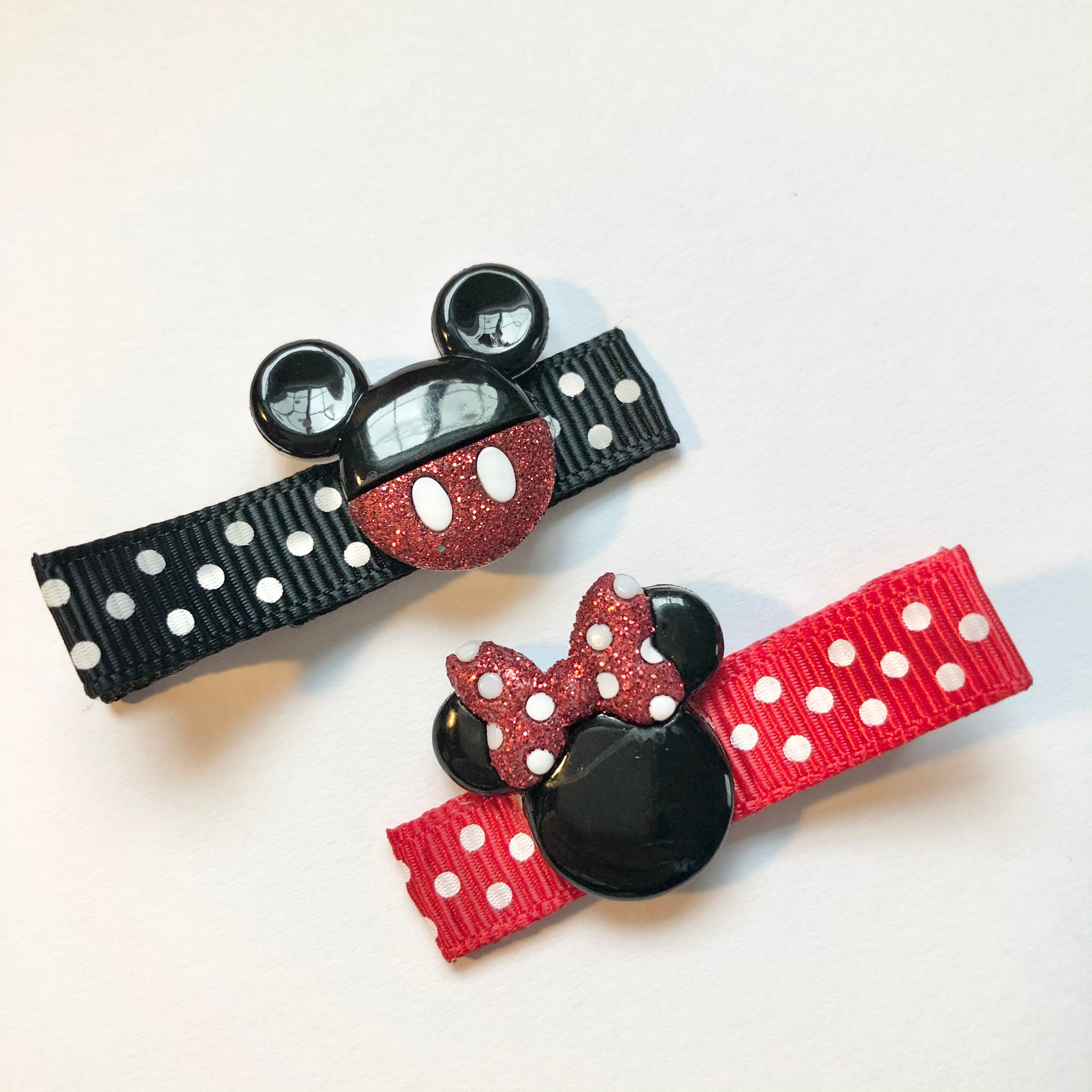 Disney Red and Black Hair Accessory with Gold Accents Disney Evil Queen Inspired Diamond & Red Garnet Earrings in  main image 2