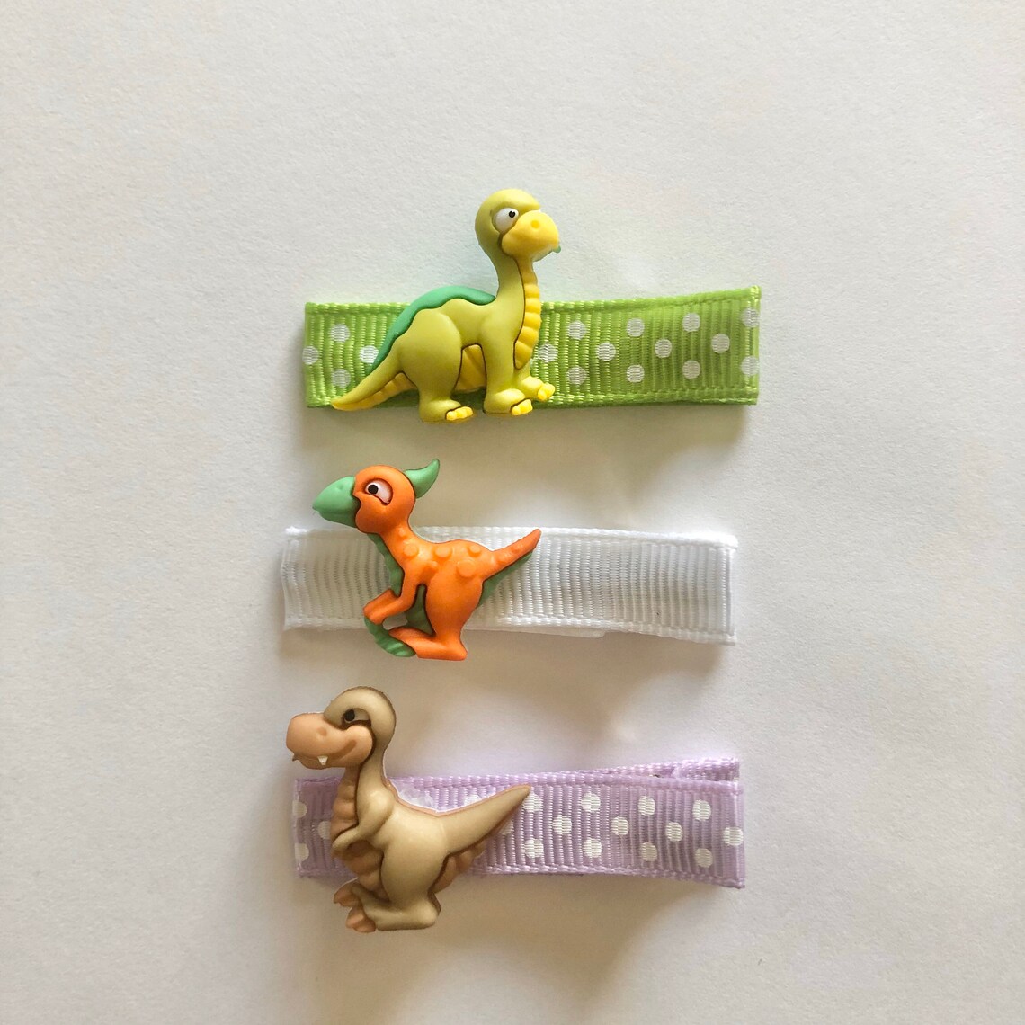 Dinosaur Hair Clips for Girls Toddlers & Babies Happy Etsy