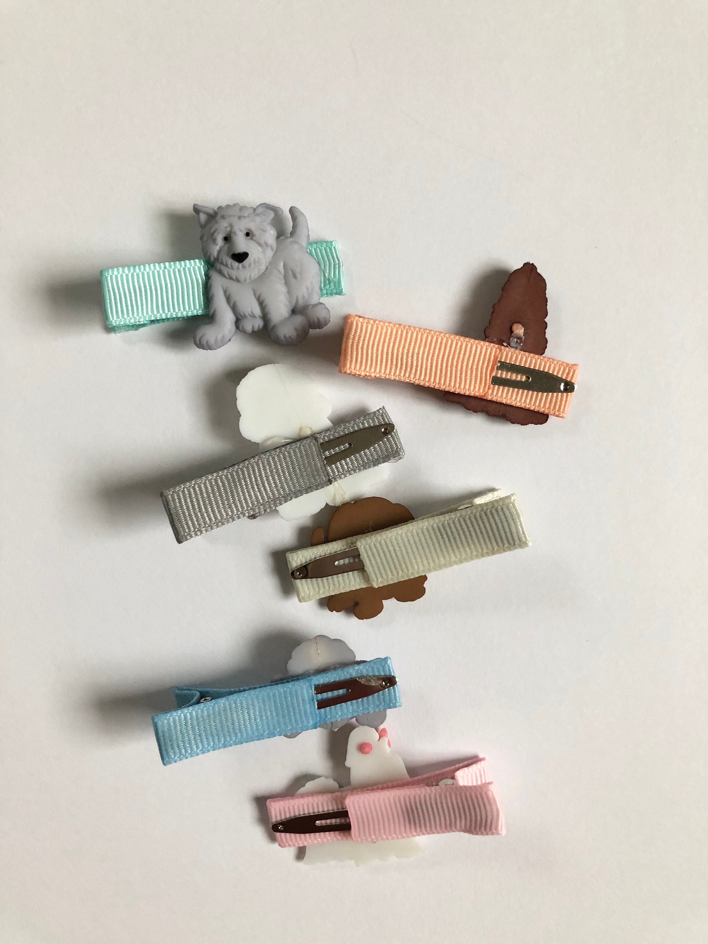 Clips de pelo del perro del cachorro / 6 doggie Barrettes para Etsy