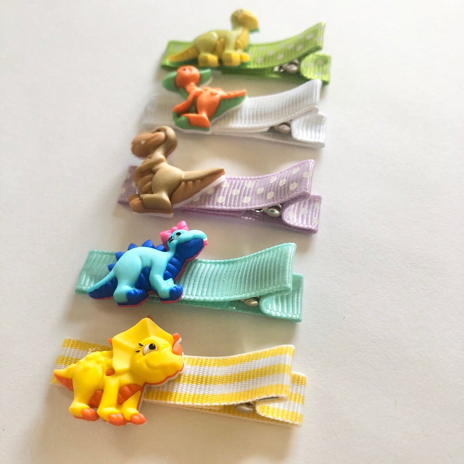 Dinosaur Hair Clips for Girls Toddlers & Babies Happy Etsy