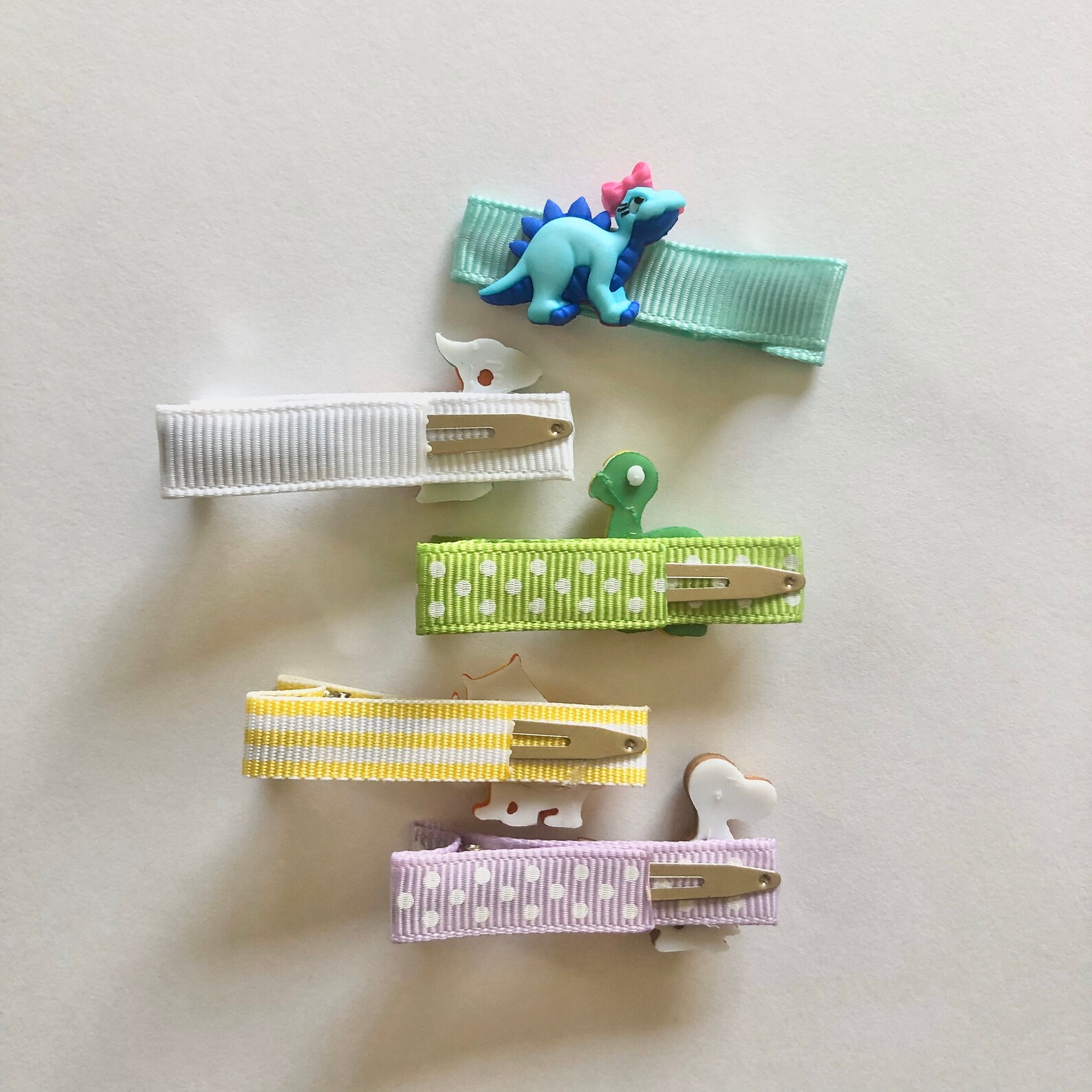 Dinosaur Hair Clips for Girls Toddlers & Babies Happy Etsy